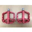 Scudgood Flat Pedal Sealed Nylon with Adjustable Pins in Red